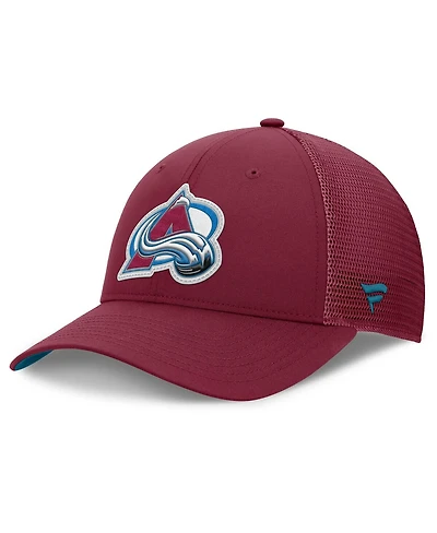 Fanatics Men's Burgundy Colorado Avalanche Authentic Pro Home Ice Trucker Adjustable Hat