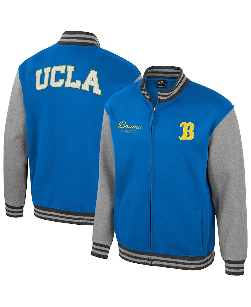 Colosseum Men's Blue Ucla Bruins Ambi-Turner Full-Zip Varsity Jacket