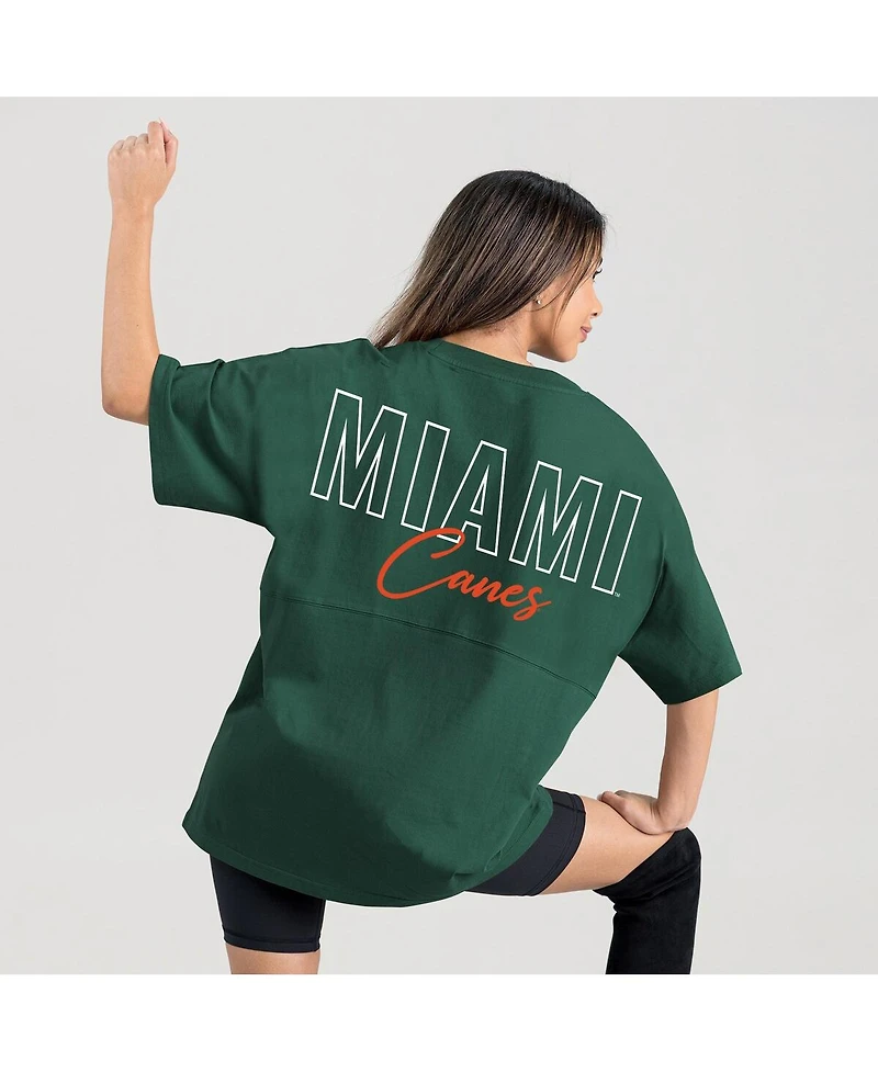 Gameday Couture Women's Green Miami Hurricanes Oversized Back at Ya T-Shirt