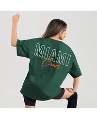 Gameday Couture Women's Green Miami Hurricanes Oversized Back at Ya T-Shirt