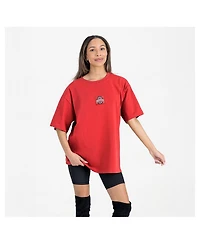 Gameday Couture Women's Scarlet Ohio State Buckeyes Oversized Back at Ya T-Shirt