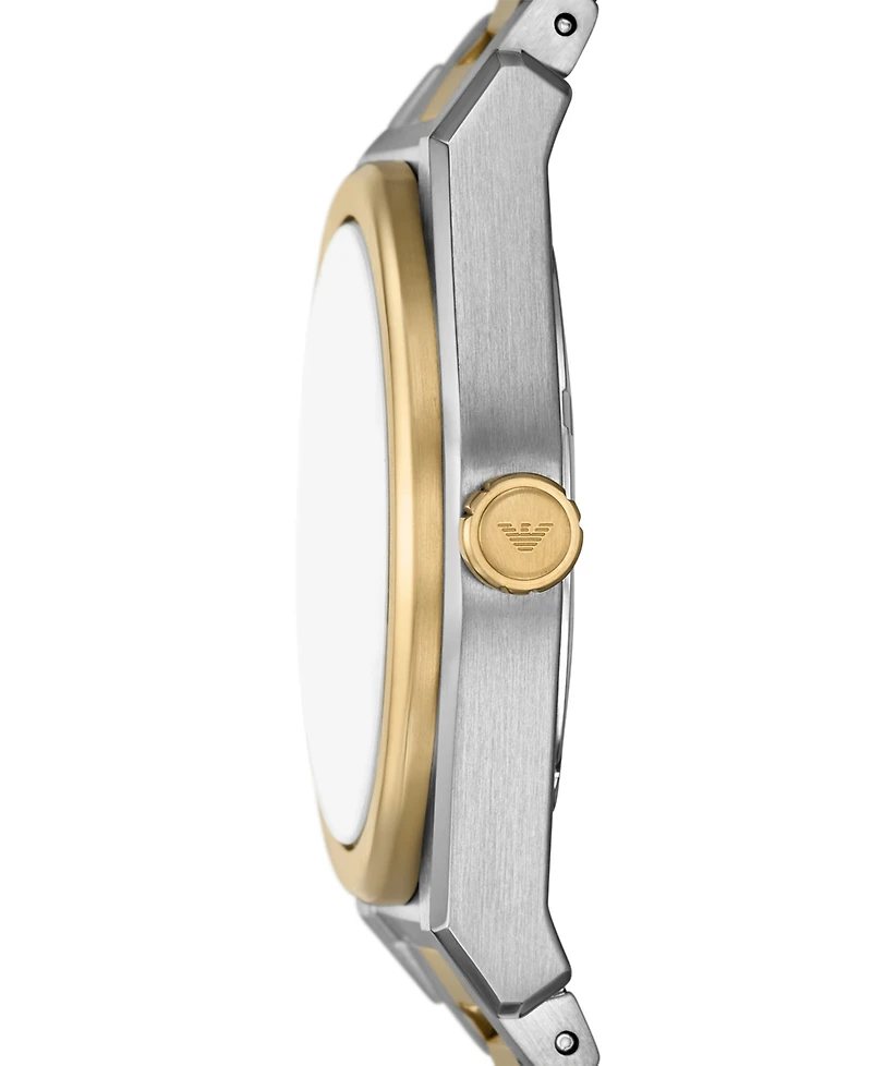 Emporio Armani Men's Three-Hand Two-Tone Stainless Steel Watch