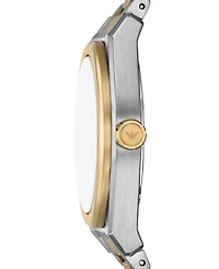 Emporio Armani Men's Three-Hand Two-Tone Stainless Steel Watch