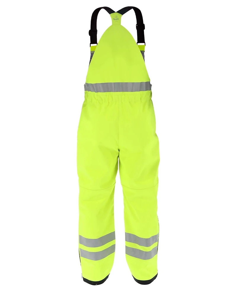 RefrigiWear Big & Tall Lightweight Hi-Vis Work Overalls - Waterproof Softshell, 20degree(s)F Comfort, Ansi Class E