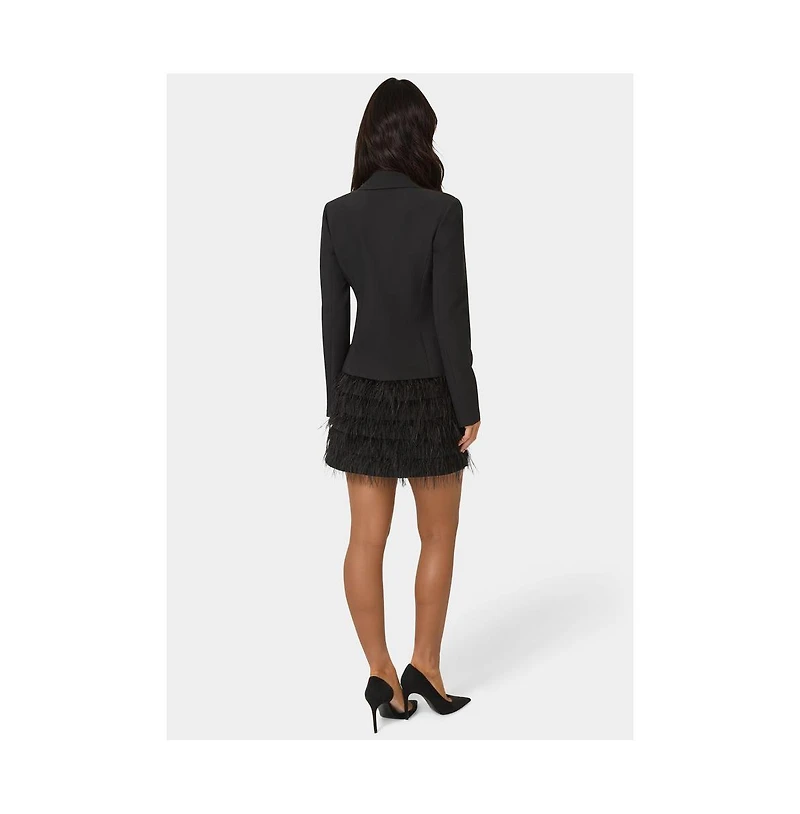 Bebe Women's Feather Blazer Dress
