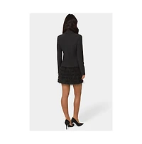 Bebe Women's Feather Blazer Dress