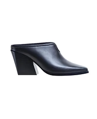 Shelley | Mid-Height Stack Heel Western Mule