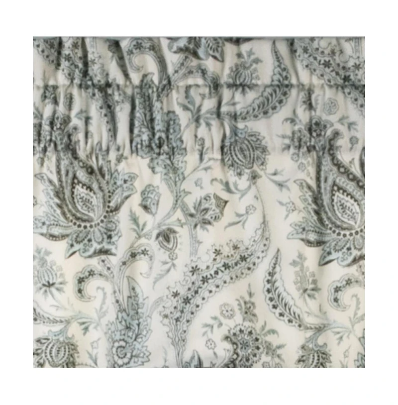 Ellis Curtain Artissimo D.Filler 3" Rod Pocket Self Cord Bottom Edge Valance for Windows 50" x 15" Mist