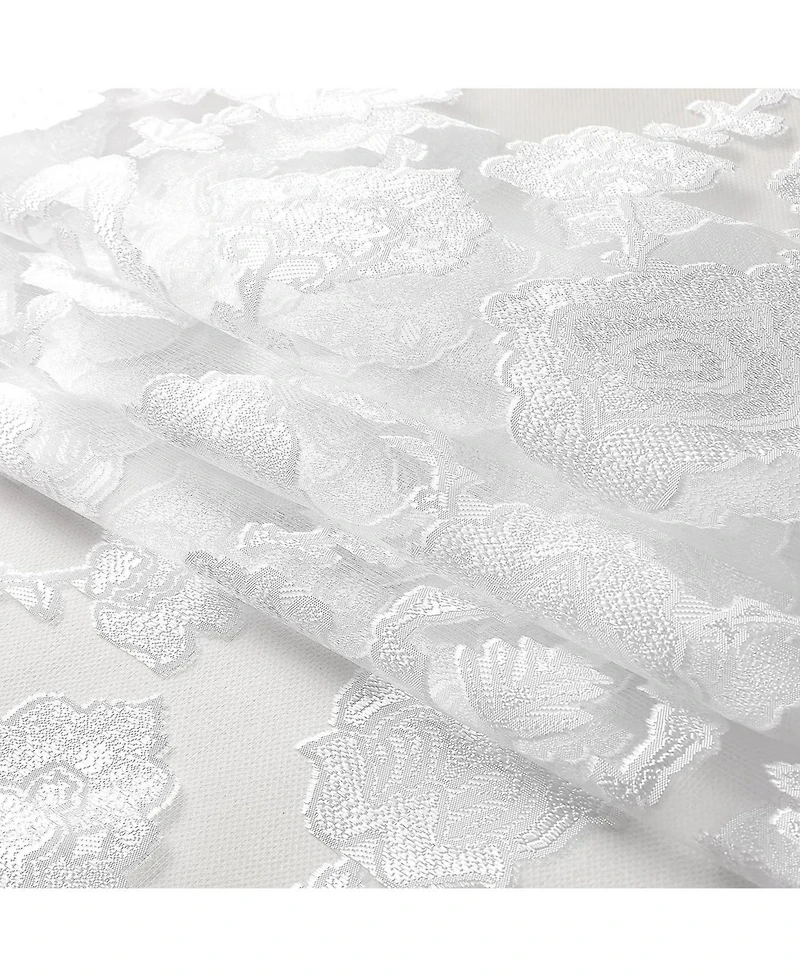 Moroccan Accents by Kate Aurora 1 Piece Rod Pocket Clipped Elegant Sheer Curtain Panel