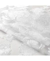 Moroccan Accents by Kate Aurora 1 Piece Rod Pocket Clipped Elegant Sheer Curtain Panel