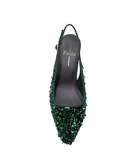 COSMO2 | Stiletto Heel Sequined Slingback Pump