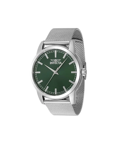Invicta Men's 48507 Celestial Quartz 3 Hand Green Dial Watch