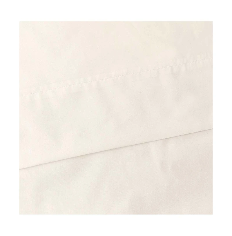 Ellis Classic Tailored Design in a Perma Press Fabric 3" Rod Pocket Tailored Pair with Ties 80"x54" Natural