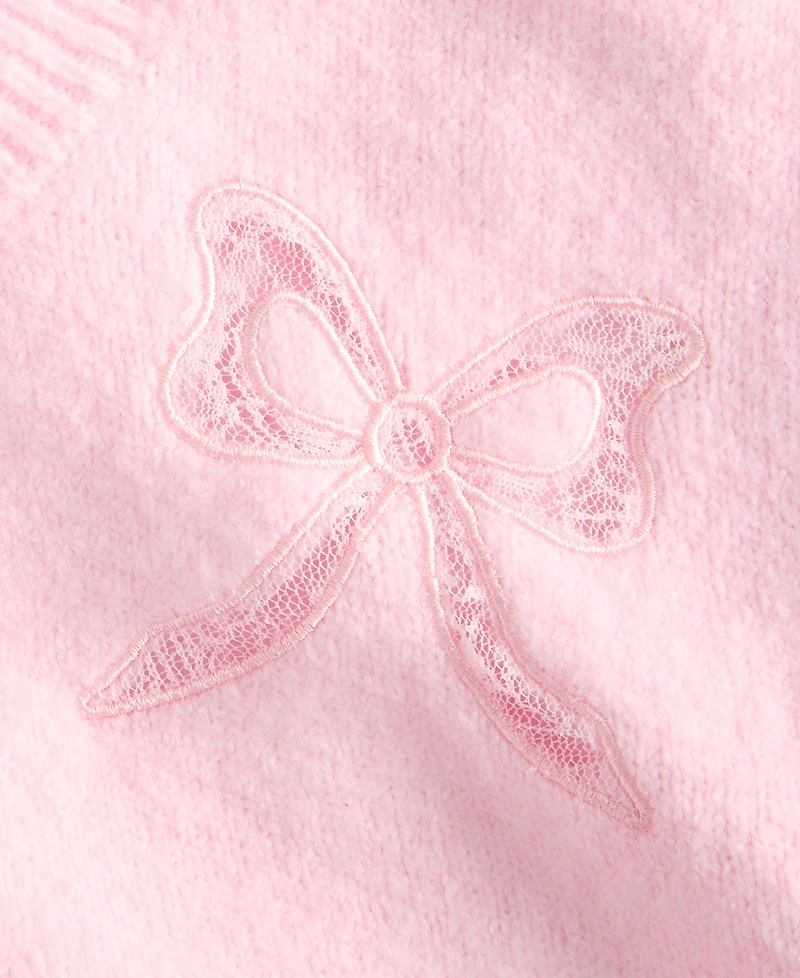 CeCe Girls 7-16 Long Sleeve Lace Bow Dress