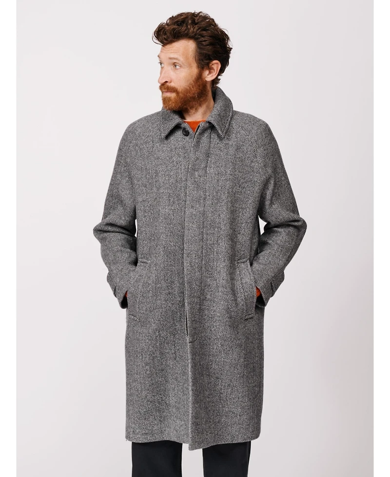 Aubin Men's Dawes Wool Blend Overcoat