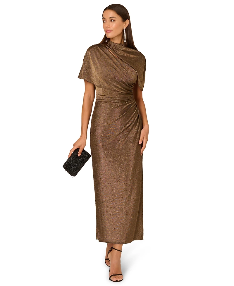Adrianna Plus Mock Neck Maxi Dress