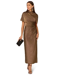 Adrianna Plus Mock Neck Maxi Dress