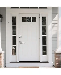 Zinc Alloy Door Lever with Ergonomic Grip, Chamfered Edges, Easy Installation-Sliver 1 Pack