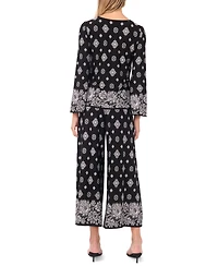 Sam & Jess Petite Bell Sleeve Crewneck Top