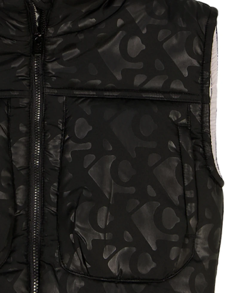 Calvin Klein Girls Toddler 2T-4T 3-Piece High Neck Vest, T-Shirt and Pants Set