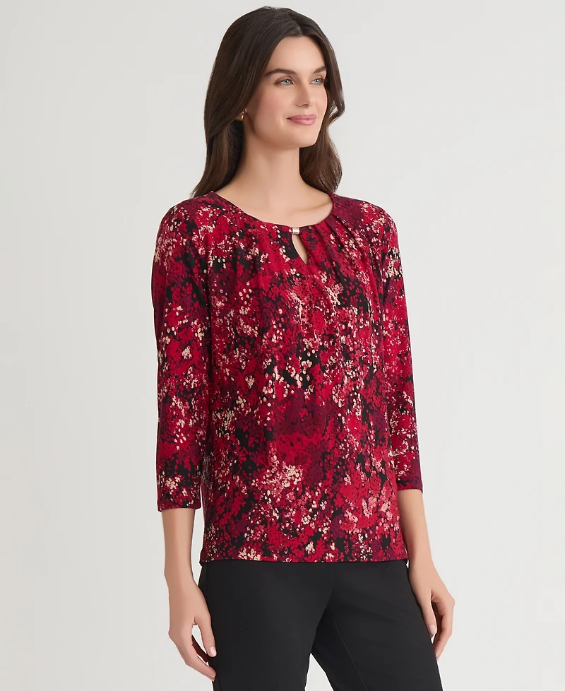 Kasper Petite Scoop Neck Top