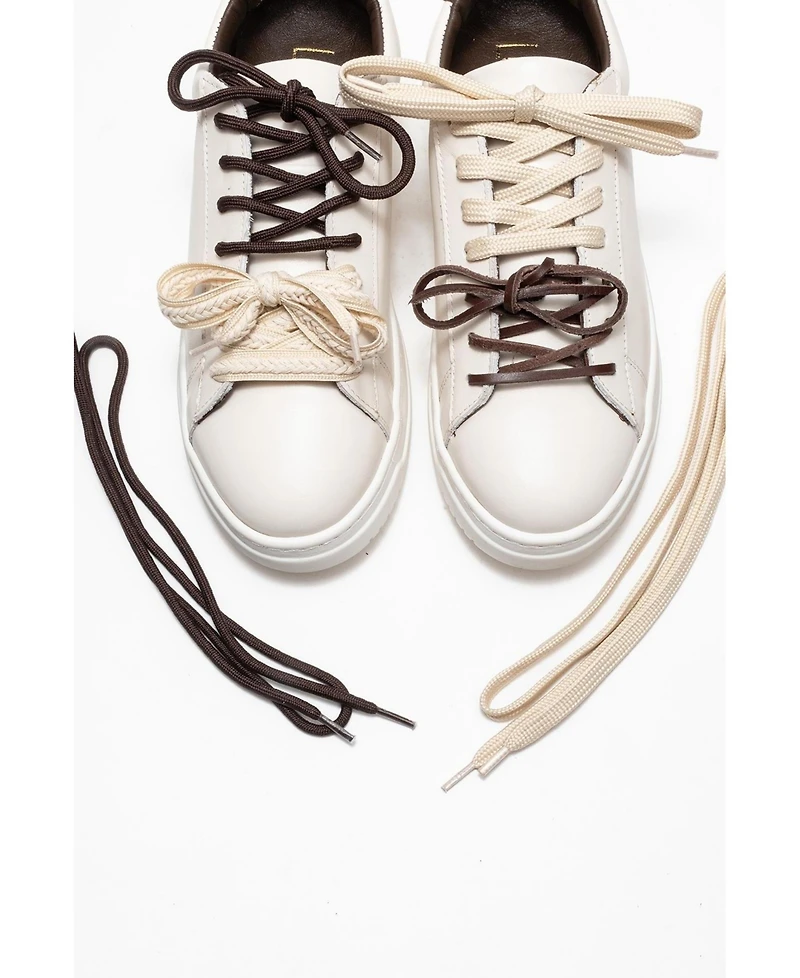 Forever & Always Shoes Warron Leather Sneakers (Women)