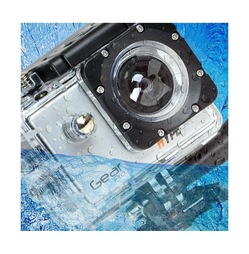 Gear Pro Sports Action 4K Camera Ultra Hd Wi-Fi Silver - Action Camera for Adventure and Travel