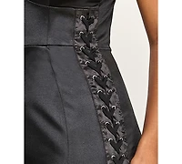Katia Rae Juniors' Side Lace-Up Dress
