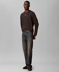 Calvin Klein Men's Striped Long-Sleeve T-Shirt