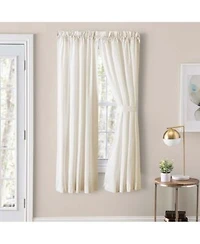 Ellis Classic Tailored Design In A Perma Press Fabric 1.5 X22 Rod Pocket Tailored Pair 80 X22x30 X22 Natural