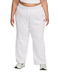 Nike Plus Sportswear Club Fleece Mid-Rise Wide-Leg Sweatpants