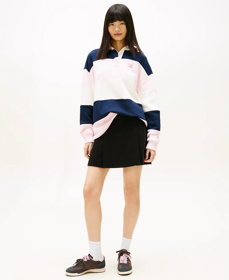 Tommy Jeans Women's Corduroy Pleated Mini Skirt