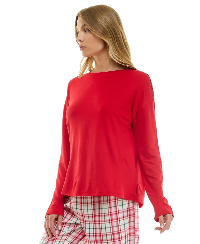 Roudelain Women's Long-Sleeve Drop Shoulder Top