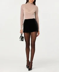 Astr the Label Women's Kyra Turtle Neck Long-Sleeve Top