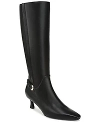 Naturalizer Womens Eartha Tall Snip Toe Dress Boots Regular Wide Calf