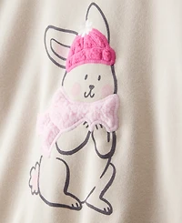 Carter's Girls Toddler 2T-5T Bunny Long-Sleeve Pull-On Sweatshirt