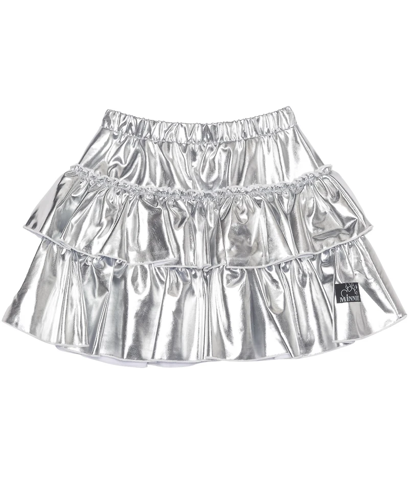 Disney Girls 2T-6X 2-Piece Minnie Mouse Long-Sleeve Top and Skirt Set