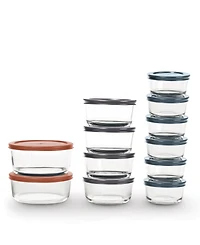 24 Pc Glass Containers