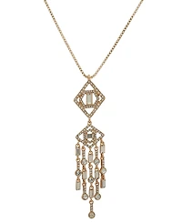 Karl Lagerfeld Paris Glass Stone Mosaic Shaky Pendant Necklace