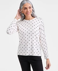 Style & Co Women's Long-Sleeve Crewneck Sweater, Created for Macy's