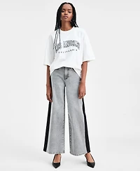 Bar Iii Women's Los Angeles Embroidered T-Shirt, Macy's Exclusive