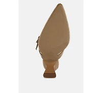 Onagra Microfiber Pointy Slip-On Mules