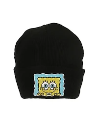 Spongebob Squarepants Men's Embroidery Acrylic Knit Standard Cuff Beanie
