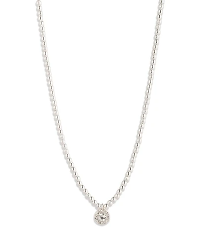 Lauren Ralph Lauren Glass Crystal Stone Pave Beaded Pendant Necklace