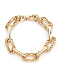 Lauren Ralph Lauren Gold-Tone Herringbone Link Flex Bracelet