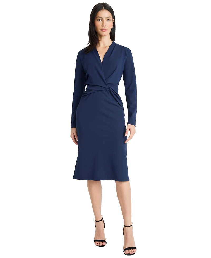 Maggy London Women's Long-Sleeve Dress