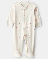 Carter's Baby Girls Candy Heart Print Sleep and Play Pajama