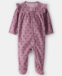 Carter's Baby Girls Heart Print Long-Sleeve Sleep and Play Pajama