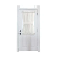Ellis Stacey 1.5" Rod Pocket High Quality Fabric Solid Color Door Panel 41"x45" Ice Cream