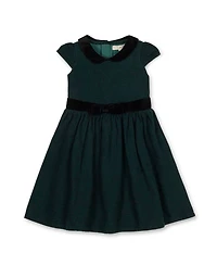 Hope & Henry Toddler Girls Organic Flutter Sleeve Peter Pan Collar Party Dress